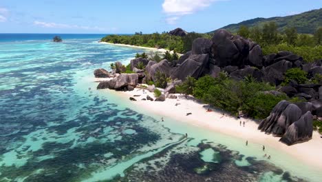 seychelles la digue rocks aerial drone50.mp4