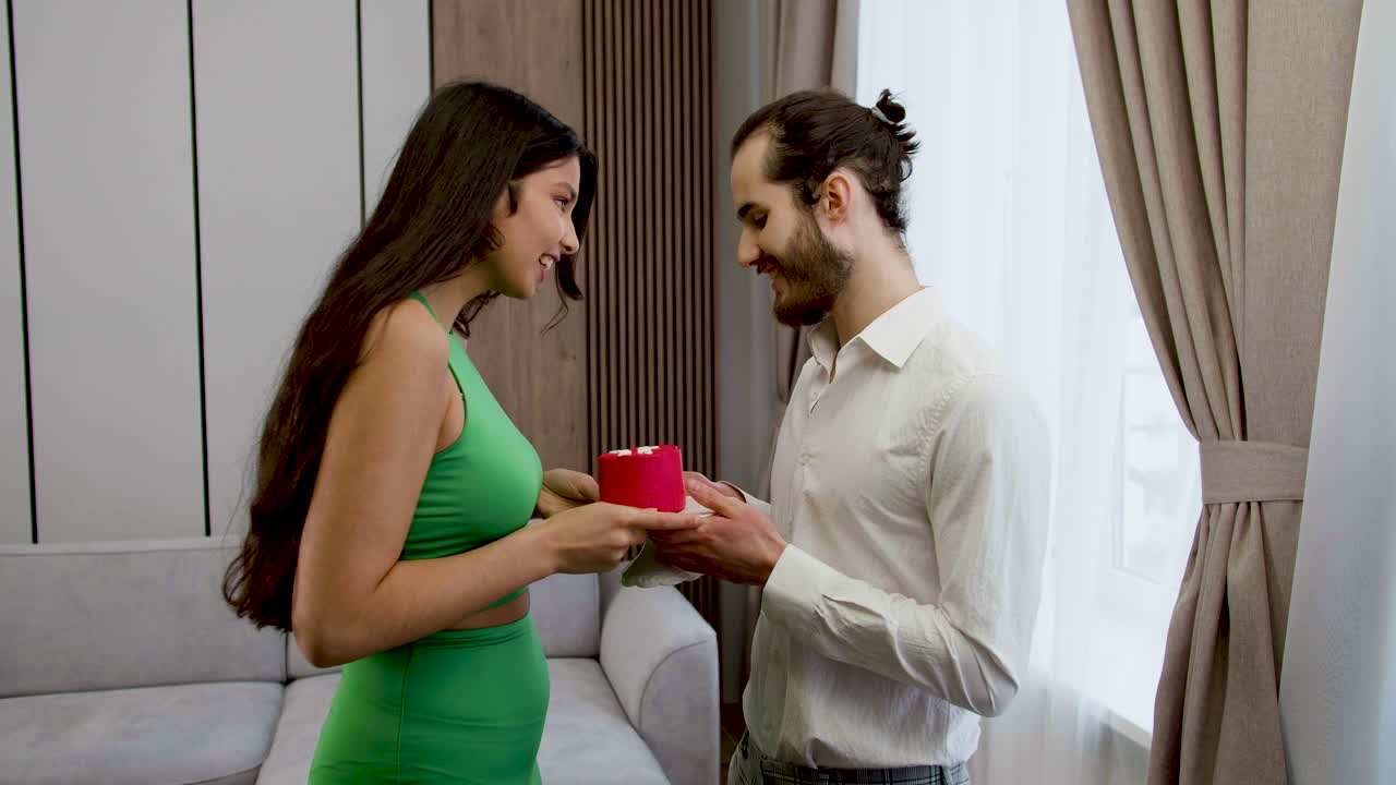 Young couple on Valentine's Day