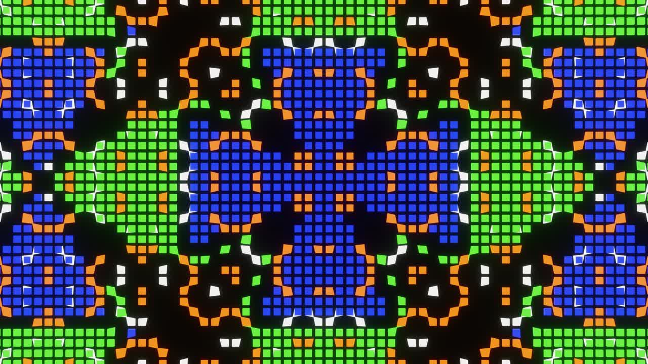 animación de bucle de vj del mosaico de píxeles ver19