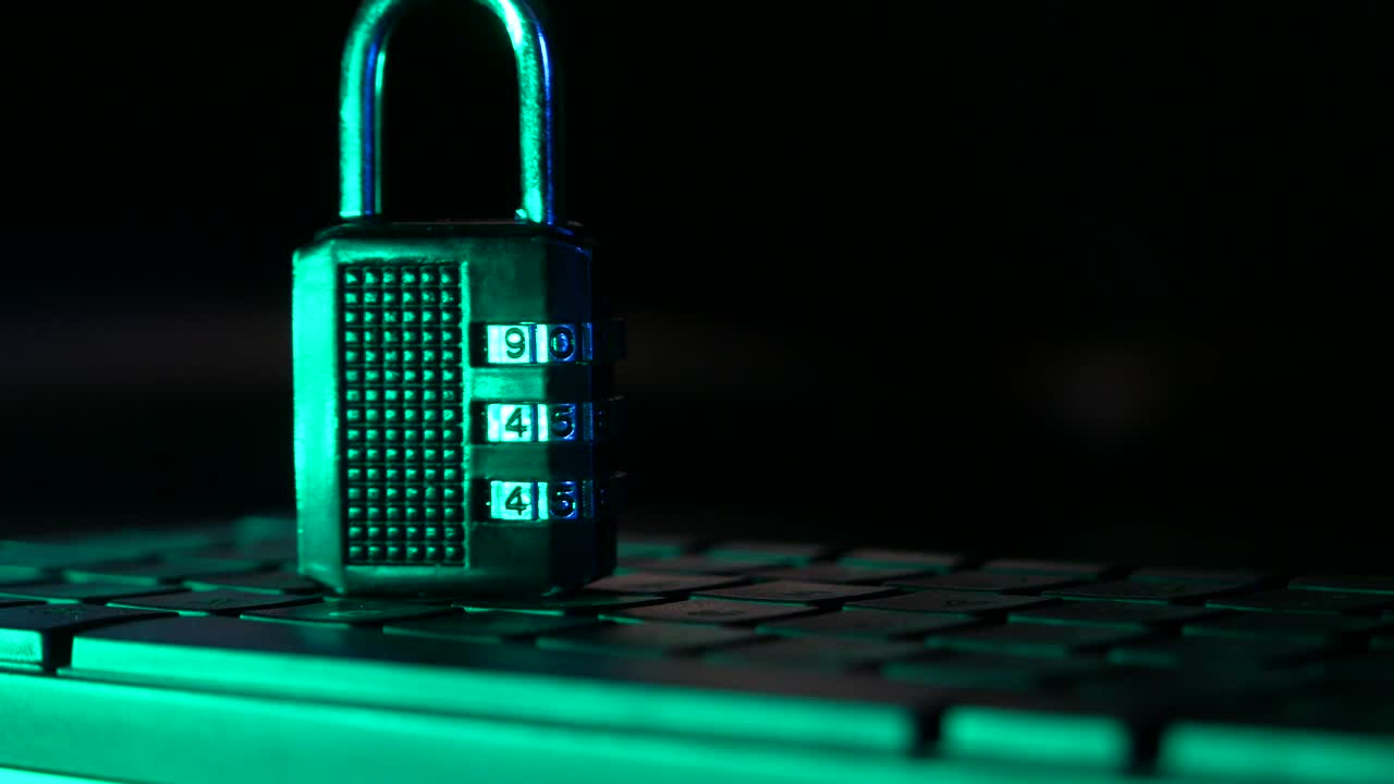 bloqueo de combinación en un teclado