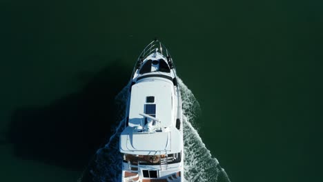 Top-down-view-of-the-Yacht-as-it-passes-under-the-camera