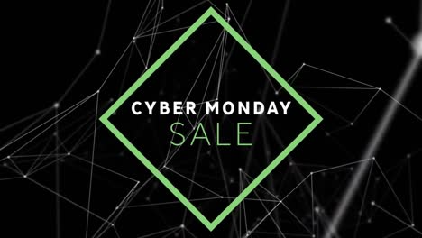 Venta-De-Cyber-Monday-Sobre-Fondo-Negro