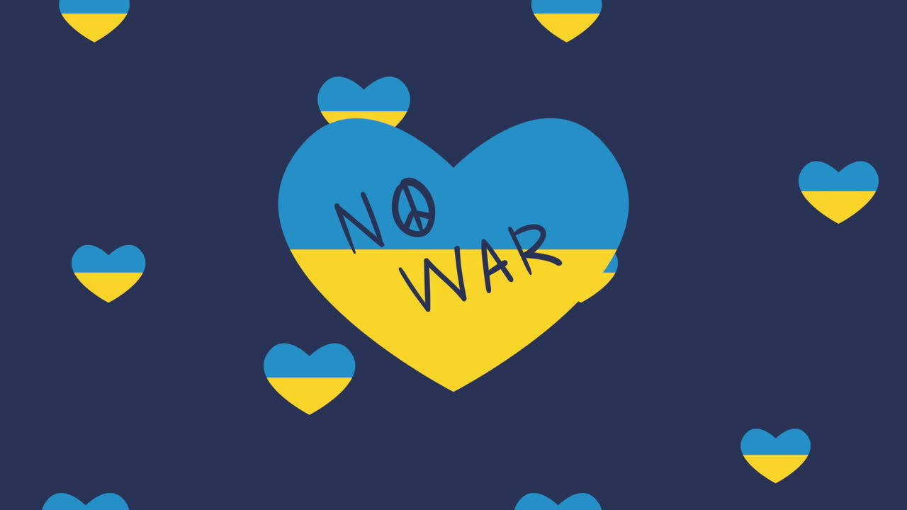 ucrania no hay guerra animación de letras