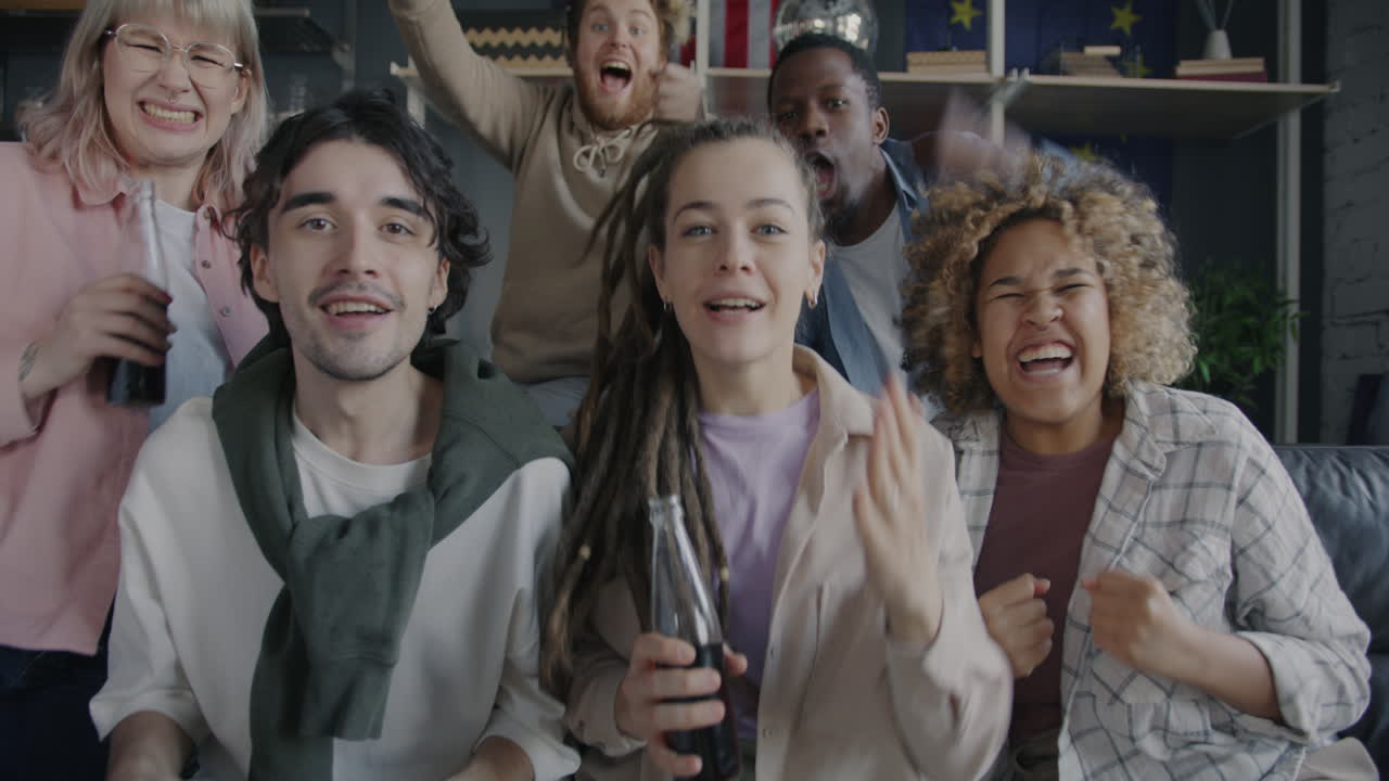 Friends Watching TV/Movie/Sports