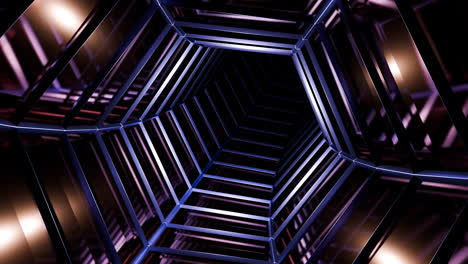 abstract hexagonal tunnel