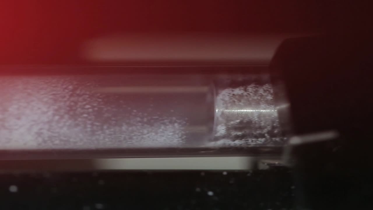 Close-up of industrial machine components