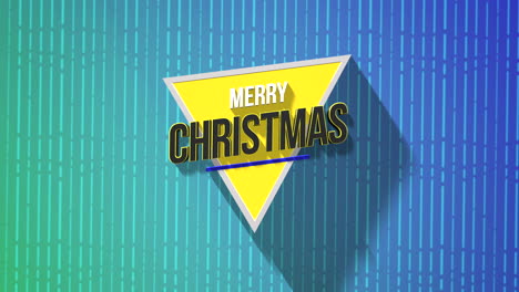 Modern-Merry-Christmas-text-on-blue-lines-geometric-pattern-1