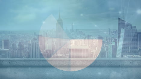 animation of cityscape over network of connections