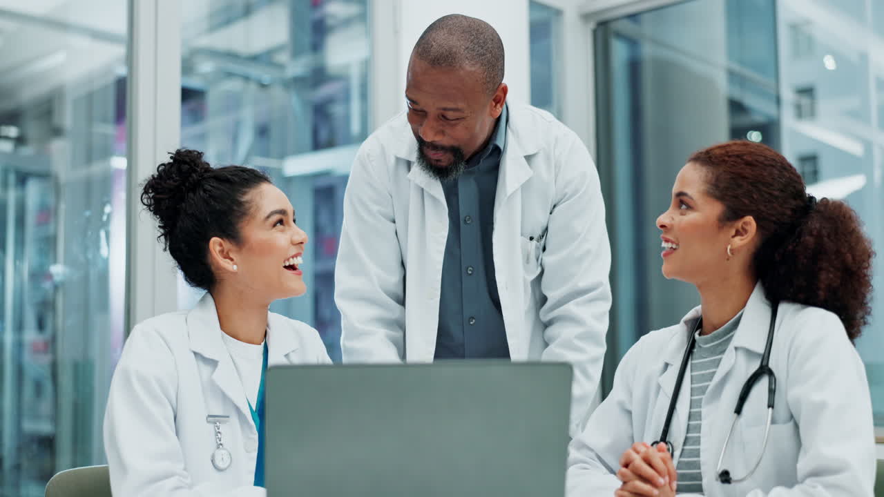 Medical team collaborating in a workplace