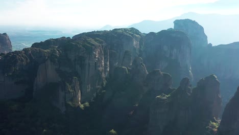 meteora is a rock formation in greece hosting one of the largest built complexes of eastern orthodox monasteries.the monasteries are built on immense natural pillars that dominate the local area.