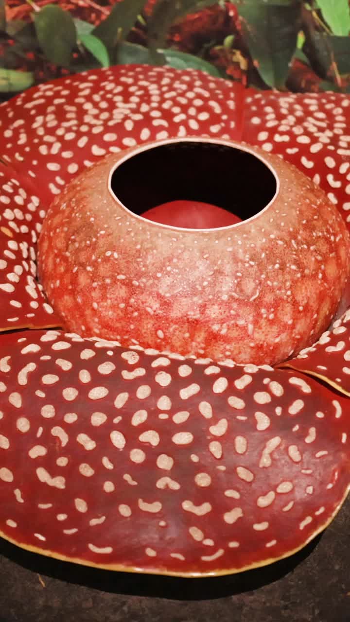 gran modelo de flor de rafflesia en exhibición
