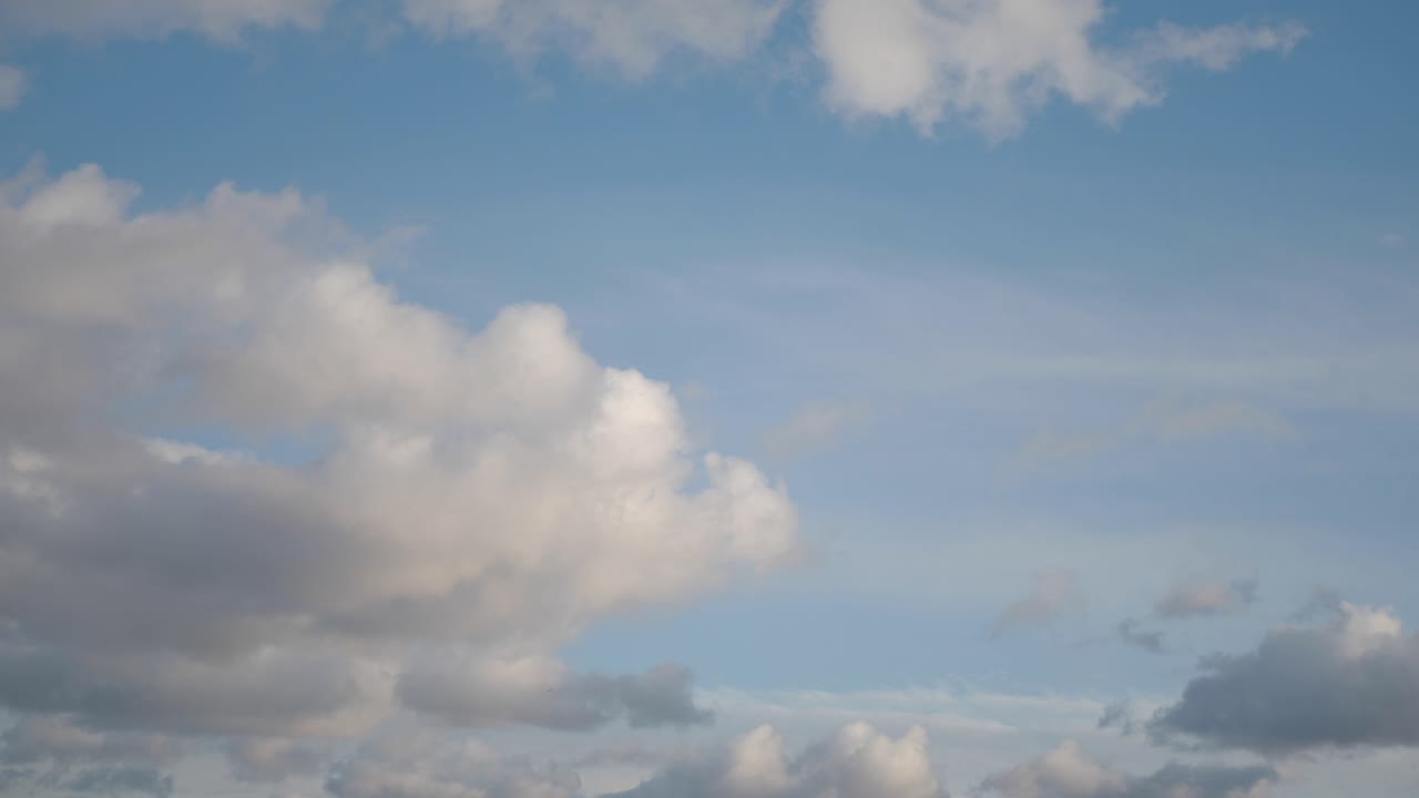 Blue Sky with White Clouds