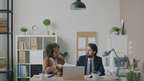 business colleagues collaborating in an office
