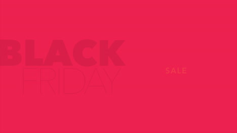 black friday on red modern gradient