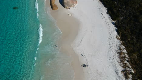 paradise beach turquoise water australia drone 4k