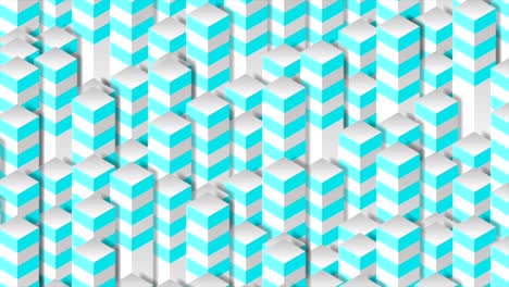 bright 3d geometric tech columns abstract video animation