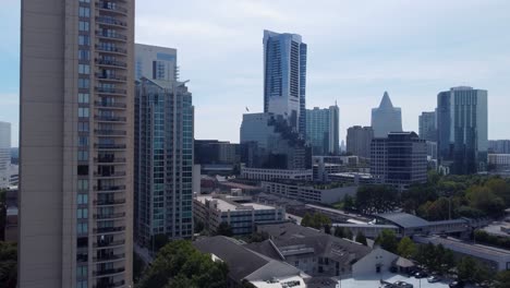 Drone-shot-of-Buckhead,-Georgia