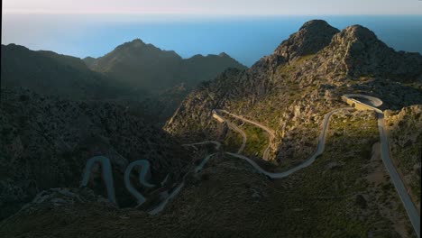 hairpin bend sa calobra, palma de mallorca island