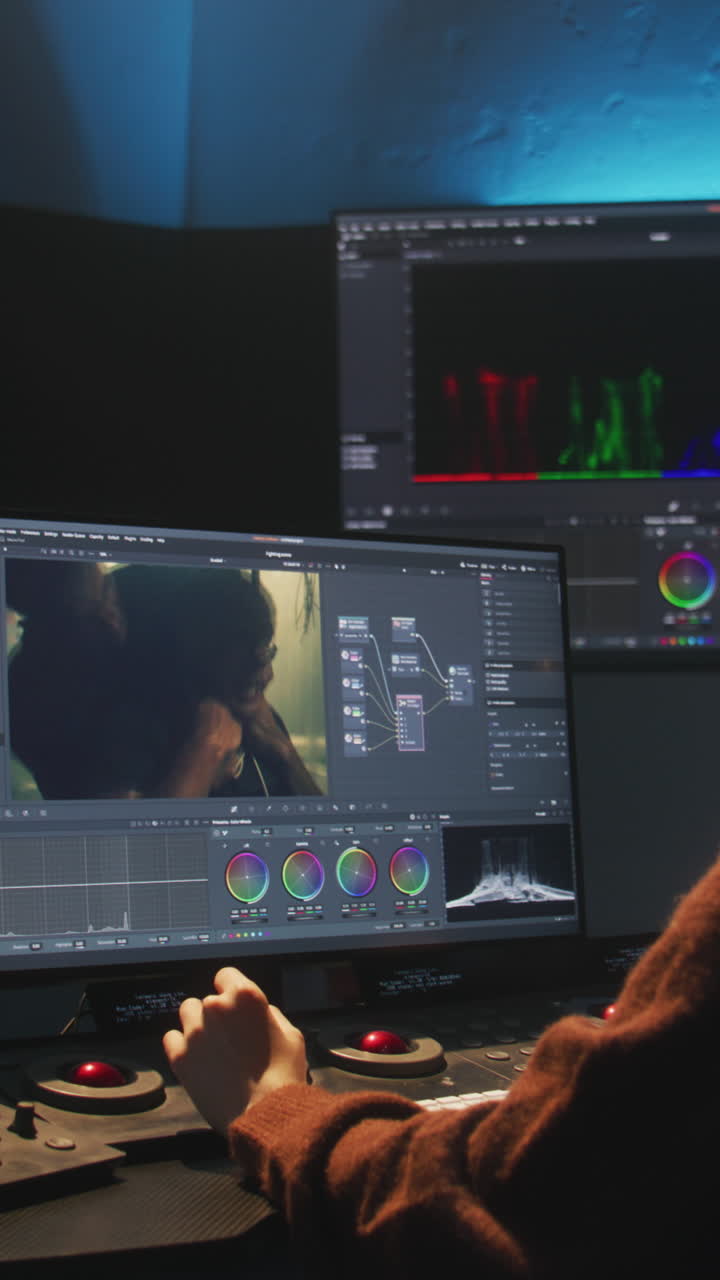 estación de trabajo de edición de video