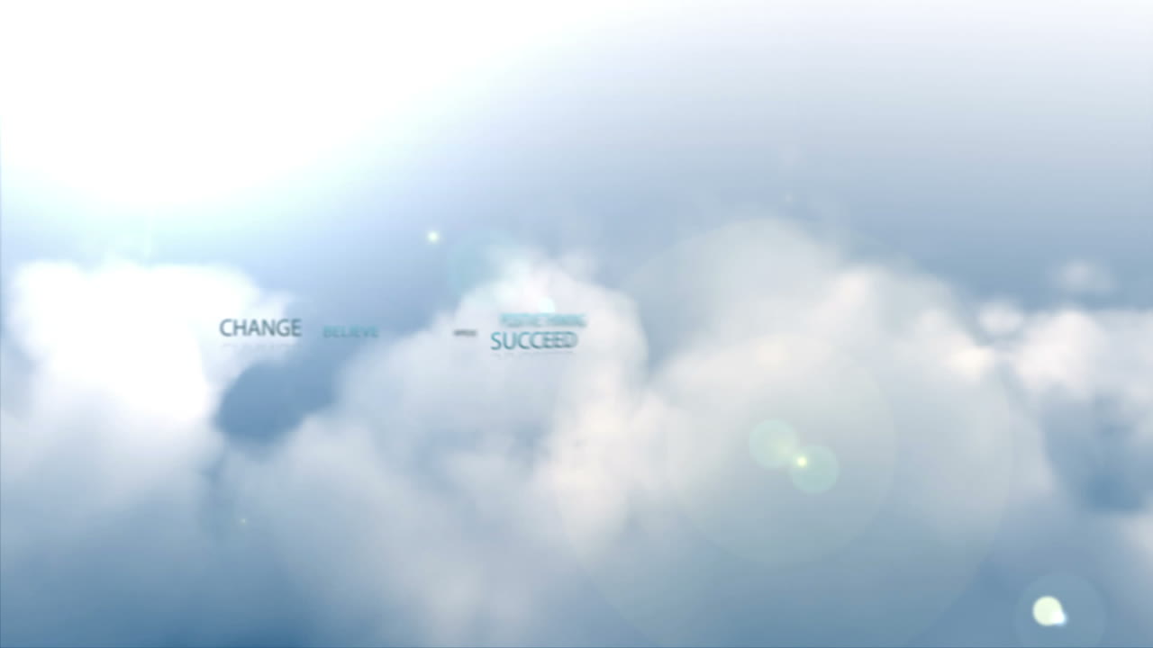 다양한 긍정적 인 비즈니스 용어의 애니메이션