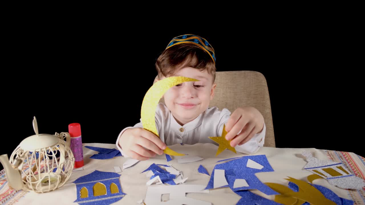 muslim child playing