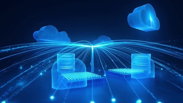 Digital Cloud Computing Network with Data Servers and Connectivity