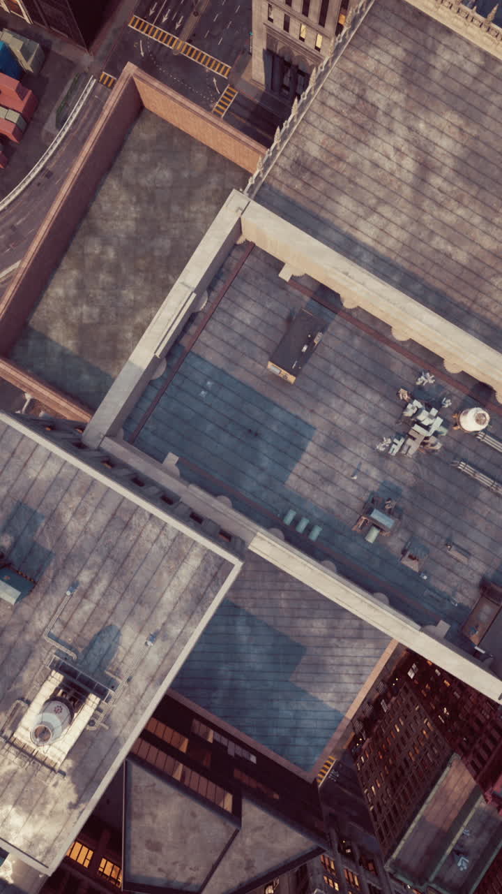 vista aérea del techo de la ciudad