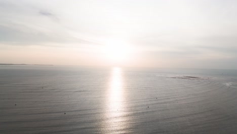 aerial view of the sunrise in phan rang–tháp chàm.