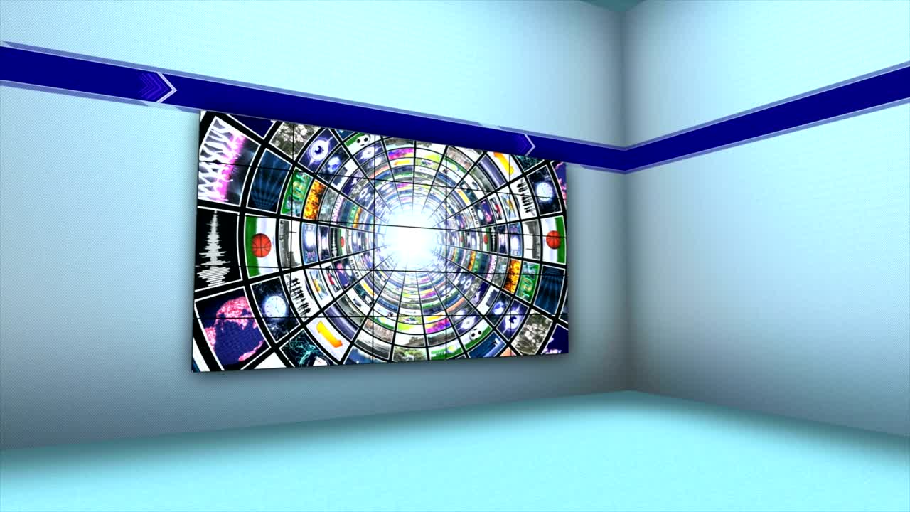 monitores de túnel, tecnología de animación abstracta de fondo, bucle