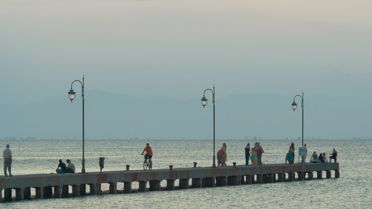 Sea Pier at Dawn in Greece