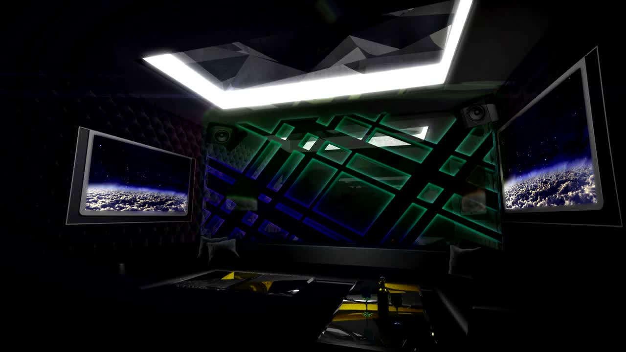 dark metal style with led light mix