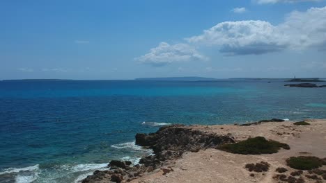 beautiful coastline with blue sea