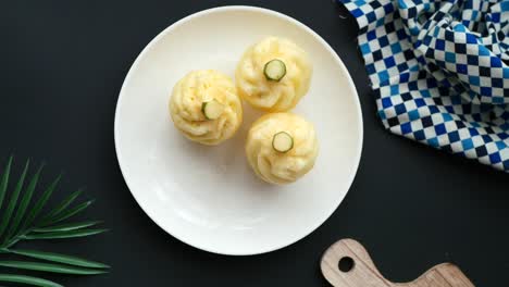 preparing peeled pineapple