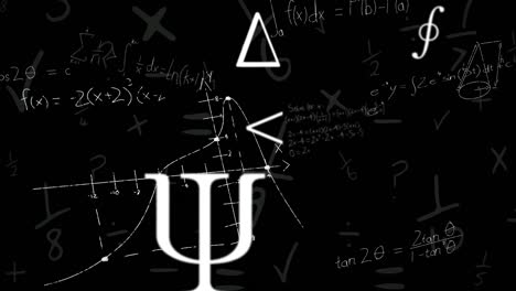 Animation-of-moving-mathematical-formulas-over-blackboard