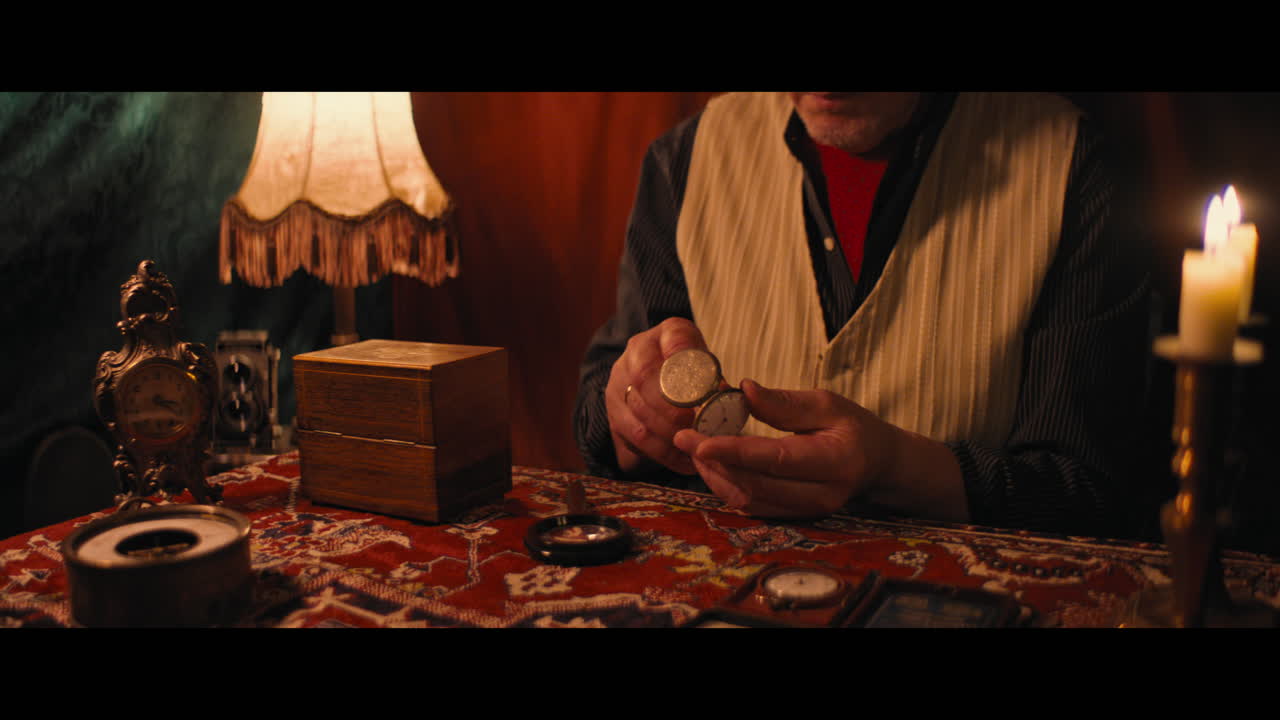 A photographer and an antique dealer in the gypsy circus cart