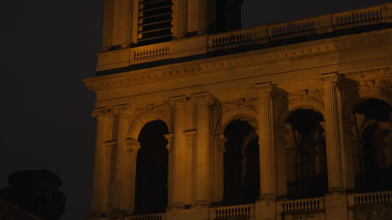 Cinematic Close-Up of Water Flowing in Saint-Sulpice square, in Paris