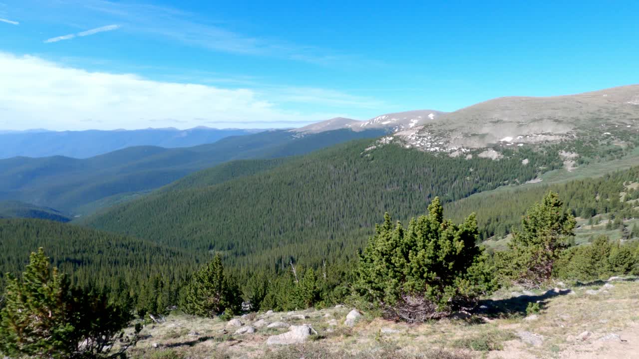 vista panorámica sobre la línea de árboles desde mt rosalie desde el sendero tanglewood