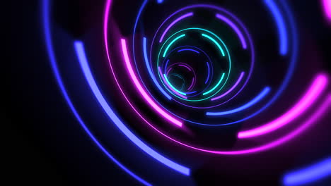 Motion-colorful-neón-tunnel-lines-abstract-background