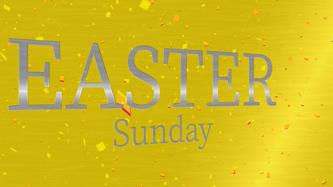 부활절 일요일 이벤트 텍스트 애니메이션 모션 그래픽