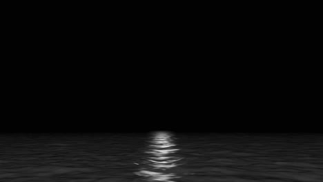 moonlight reflection on dark water