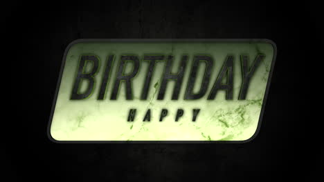 happy birthday om marble texture