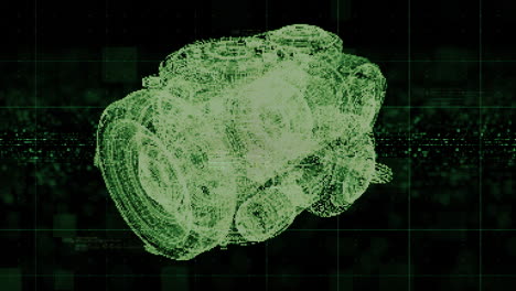 pantalla frontal de interfaz de uso gráfico futurista con elementos de movimiento holográfico virtual para la pantalla de fondo