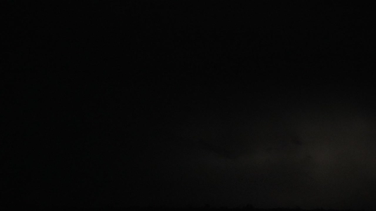 Intense Lightning Storm at Night
