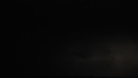 intense lightning storm at night