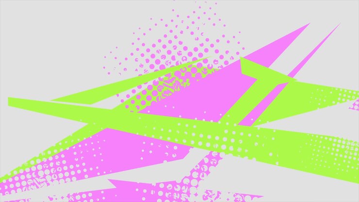 Green and pink minimal abstract grunge motion background