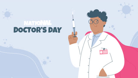 national doctor's day illustration