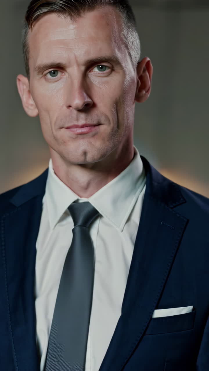 Hombre de negocios, en un traje