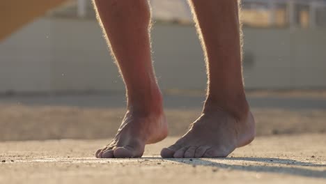 barefoot jumping
