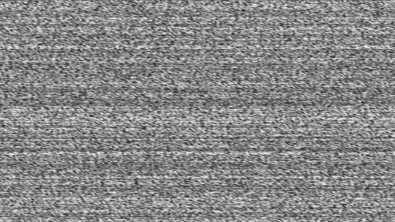 Rumore video VHS, televisione analogica