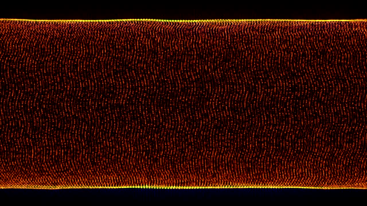추상적인 움직임, 반이는 빛, 에너지 파동 및 반이는 불꽃놀이 스타일 입자